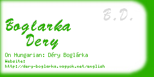 boglarka dery business card
