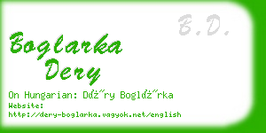 boglarka dery business card